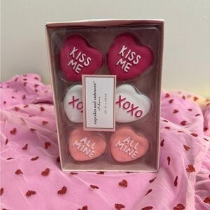 cupcakes & cashmere Heart-Shaped Holiday Decor - Pink, Red, White